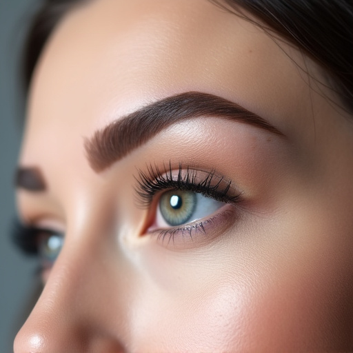 Ombre powder eyebrows result